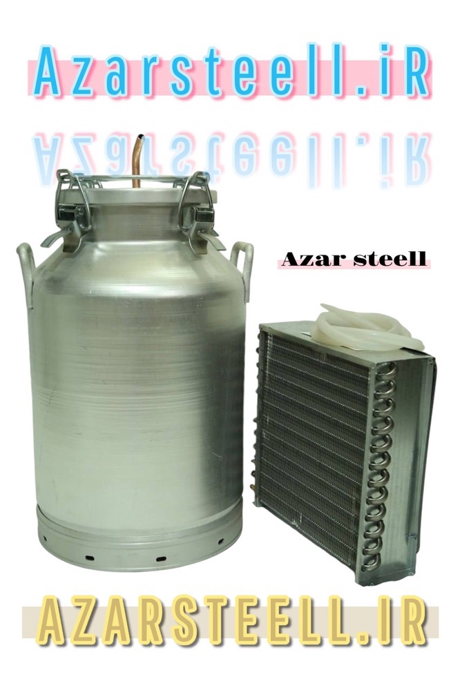 دستگاه تقطیر گلابگیر و عرق گیری برقی فن دار ۵۵ لیتری کندانسور استیل