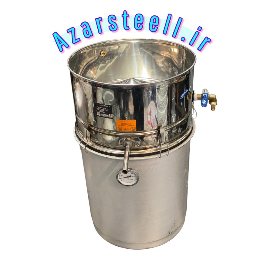 گلاب گیر عرق گیر ۵۰ لیتری تقطیر آبی درجه دار ( حرارتسنج اورجینال )