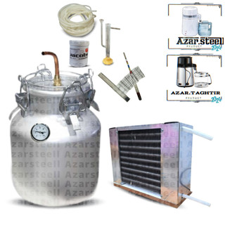 دستگاه عرق گیری گلاب گیری با کندانسور شیشه ای پیرکس برقی